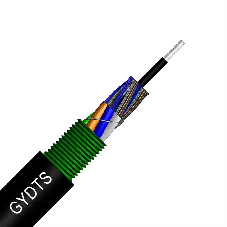 12-1440 Tâp Dur Rhychog Cores Gwain Polyethylen Bondiedig Cable Rhuban Ffibr Optegol Llinynnol GYDTS
